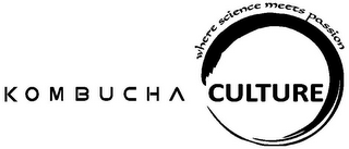 KOMBUCHA CULTURE WHERE SCIENCE MEETS PASSION logo