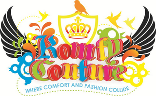 KOMFY COUTURE WHERE COMFORT AND FASHION COLLIDE logo