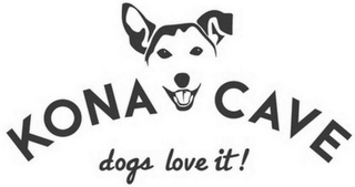 KONA CAVE DOGS LOVE IT! logo