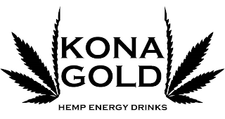 KONA GOLD HEMP ENERGY DRINKS logo