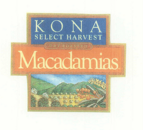 KONA SELECT HARVEST DRY ROASTED MACADAMIAS logo