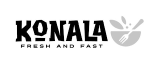 KONALA FRESH AND FAST logo