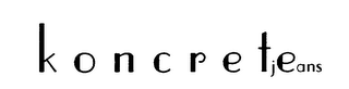 KONCRETE JEANS logo