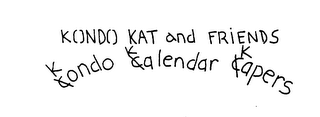 KONDO KAT AND FRIENDS KKK CONDO CALENDAR CAPERS logo