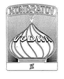 KONDRATOV VODKA K logo
