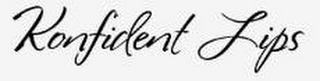 KONFIDENT LIPS logo
