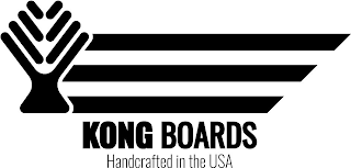 KONG BOARDS HANDCRAFTED IN THE USA logo