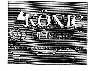 KONIC OF ICELAND IMPORTED NATURAL SPRING WATER logo