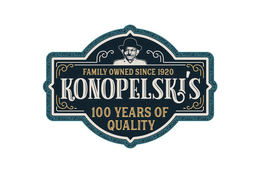 KONOPELSKI'S FAMILY OWNED SINCE 1920 100 YEARS OF QUALITY logo