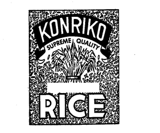 KONRIKO SUPREME QUALITY RICE logo