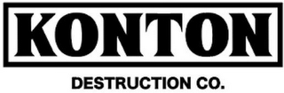 KONTON DESTRUCTION CO. logo