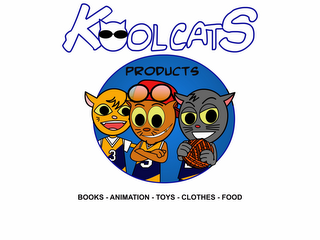 KOOL CATS PRODUCTS BOOKS - ANIMATION - TOYS - COTHES - FOOD logo