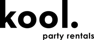KOOL. PARTY RENTALS logo