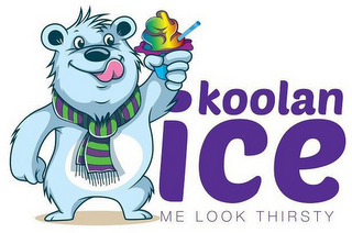 KOOLAN ICE ME LOOK THIRSTY logo