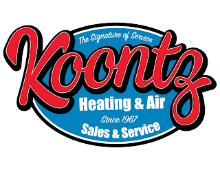 KOONTZ HEATING & AIR SALES & SERVICE THE SIGNATURE OF SERVICE SINCE 1967 logo