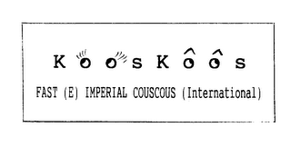 KOOSKOOS FAST (E) IMPERIAL COUSCOUS (INTERNATIONAL) logo