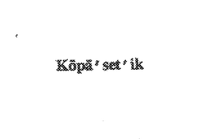 KOPA' SET' IK logo