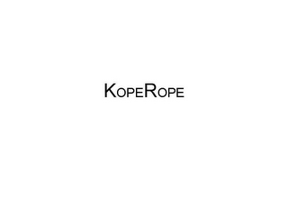 KOPEROPE logo