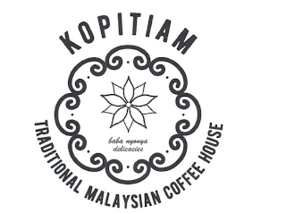 KOPITIAM BABA NYONYA DELICACIES TRADITIONAL MALAYSIAN COFFEE HOUSE logo
