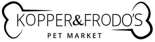 KOPPER & FRODO'S PET MARKET logo