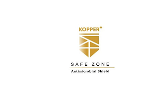 KOPPER+ SAFE ZONE ANTIMICROBIAL SHIELD logo