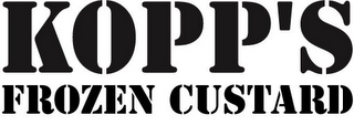 KOPP'S FROZEN CUSTARD logo