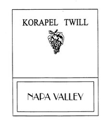 KORAPEL TWILL NAPA VALLEY logo