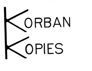 KORBAN KOPIES logo