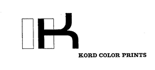 KORD COLOR PRINTS K logo