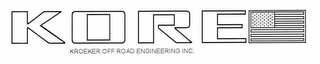 KORE KROEKER OFF ROAD ENGINEERING INC. logo