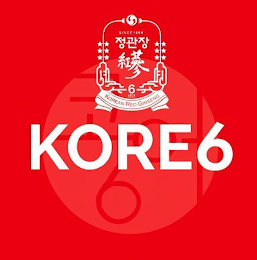 KORE6 SINCE 1899 6 KOREAN RED GINSENG 6 logo