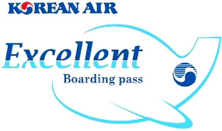 KOREAN AIR EXCELLENT BOARDING PASS logo