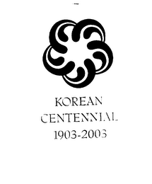 KOREAN CENTENNIAL 1903-2003 logo