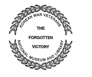 KOREAN WAR VETERANS NATIONAL MUSEUM ANDLIBRARY THE FORGOTTEN VICTORY logo