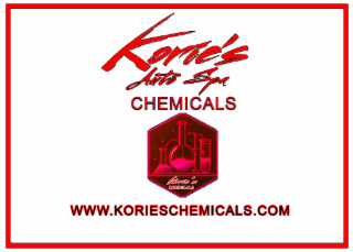 KORIE’S AUTO SPA CHEMICALS KORIE’S CHEMICALS WWW.KORIESCHEMICALS.COM logo