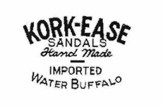 KORK-EASE SANDALS HAND MADE IMPORTED WATER BUFFALO logo