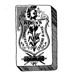 KORN'S LITHOGRAPHIC CRAYON'S & INKS ESTABLISHED 1880 logo