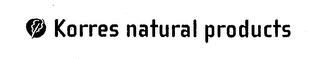 KORRES NATURAL PRODUCTS logo