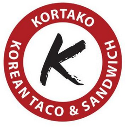 KORTAKO KOREAN TACO & SANDWICH K logo
