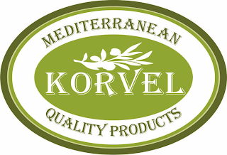 KORVEL, MEDITERRANEAN QUALITY PRODUCTS logo