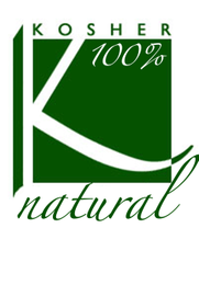 KOSHER 100% NATURAL logo