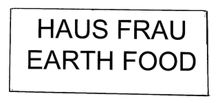 KOSHER BY NATURE HAUS FRAU EARTH FOOD logo