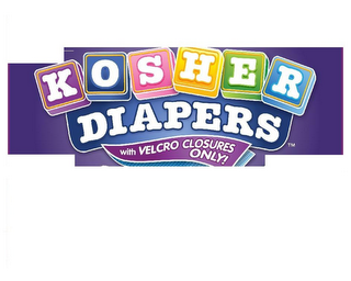 KOSHERDIAPERS WITH VELCRO CLOSURES ONLY! logo