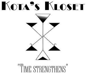 KOTA'S KLOSET "TIME STRENGTHENS" logo