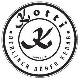 KOTTI · BERLINER DÖNER KEBAB · K BROOKLYN logo