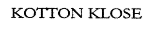 KOTTON KLOSE logo