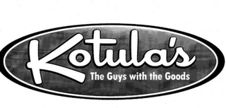 KOTULA'S THE GUYS WITH THE GOODS logo