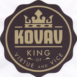 KOVAV KING OF VIRTUE AND VICE logo