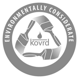 KOVRD ENVIRONMENTALLY CONSIDERATE logo