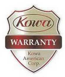 KOWA WARRANTY KOWA AMERICAN CORP. logo